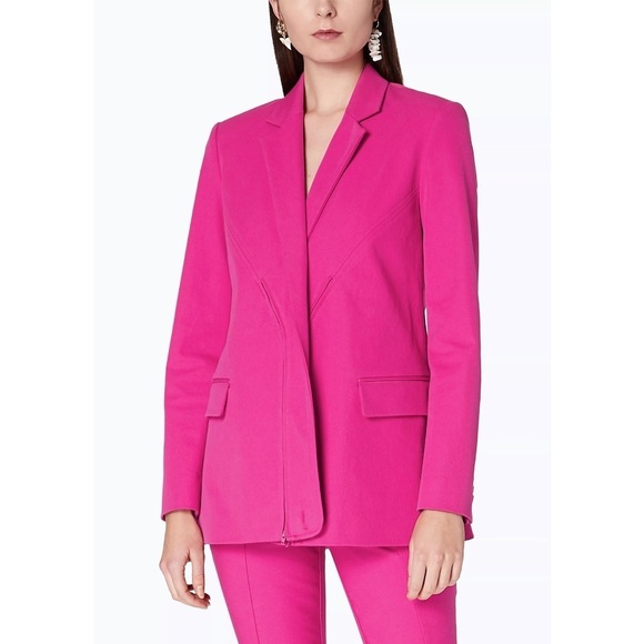 Derek Lam 10 Crosby Loa Fuchsia Pink Blazer Jacket - Picture 3 of 16